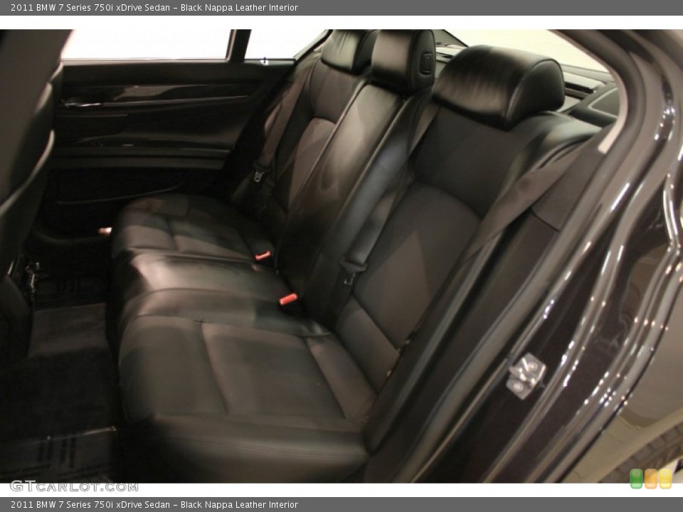 Black Nappa Leather Interior Photo for the 2011 BMW 7 Series 750i xDrive Sedan #58966830