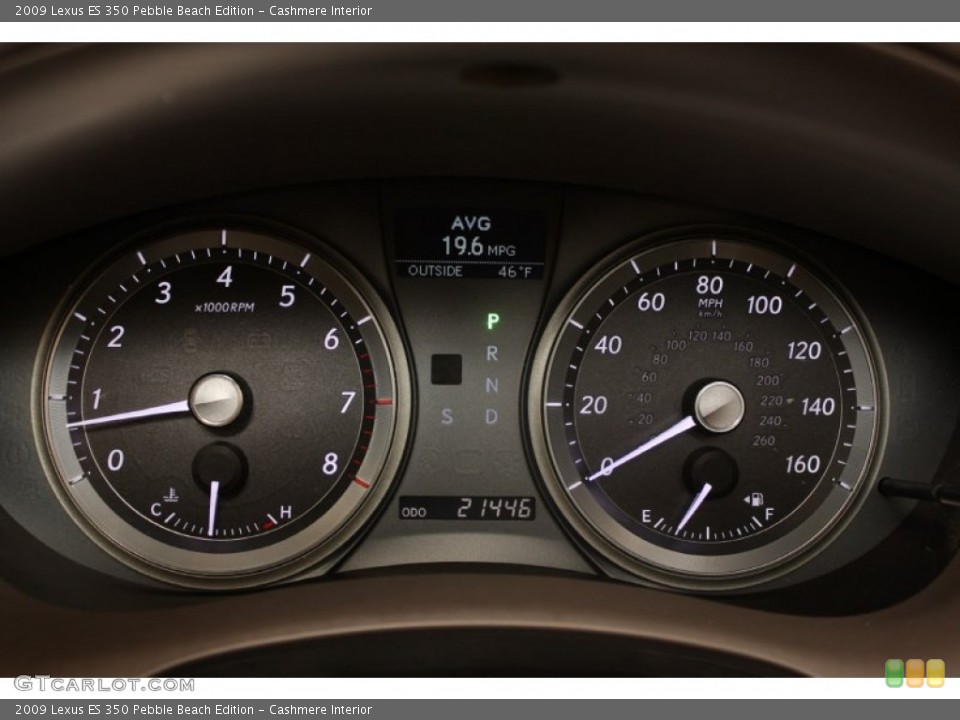 Cashmere Interior Gauges for the 2009 Lexus ES 350 Pebble Beach Edition #58967928