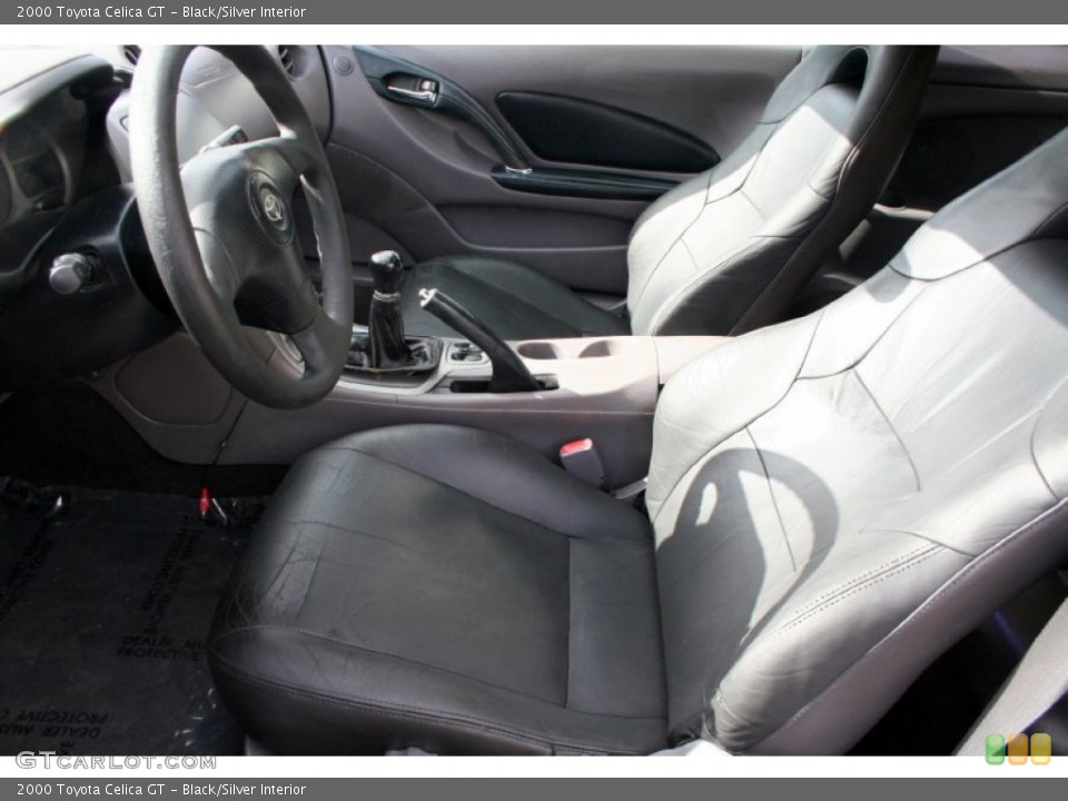 Black/Silver Interior Photo for the 2000 Toyota Celica GT #58968372