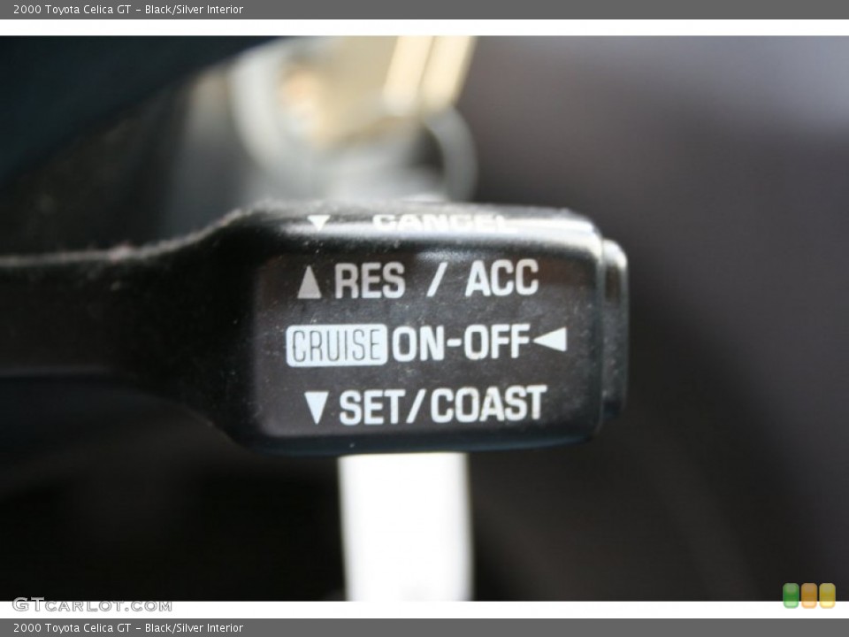 Black/Silver Interior Controls for the 2000 Toyota Celica GT #58968441