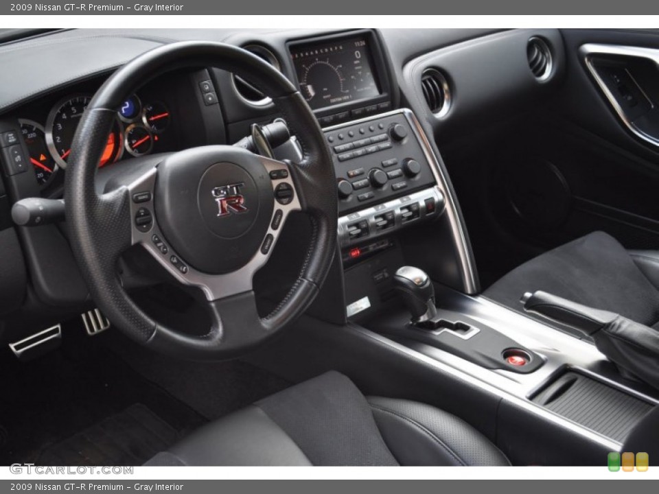 Gray 2009 Nissan GT-R Interiors