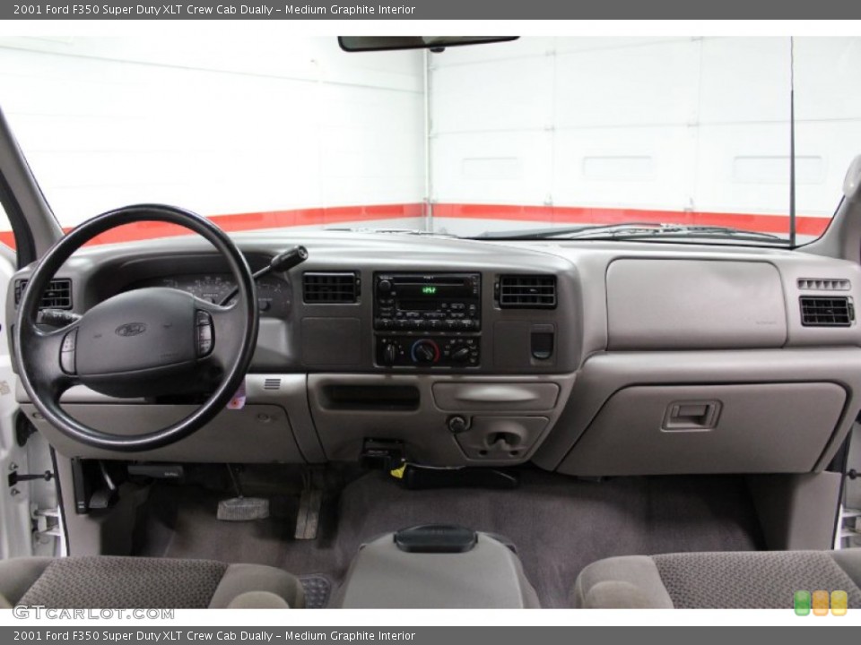 Medium Graphite Interior Dashboard for the 2001 Ford F350 Super Duty XLT Crew Cab Dually #58971697