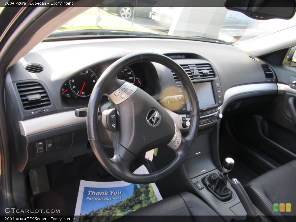 Ebony Interior Dashboard for the 2004 Acura TSX Sedan #58973158