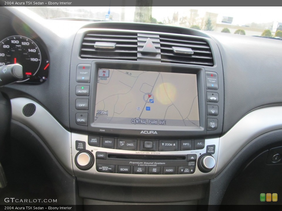 Ebony Interior Navigation for the 2004 Acura TSX Sedan #58973215