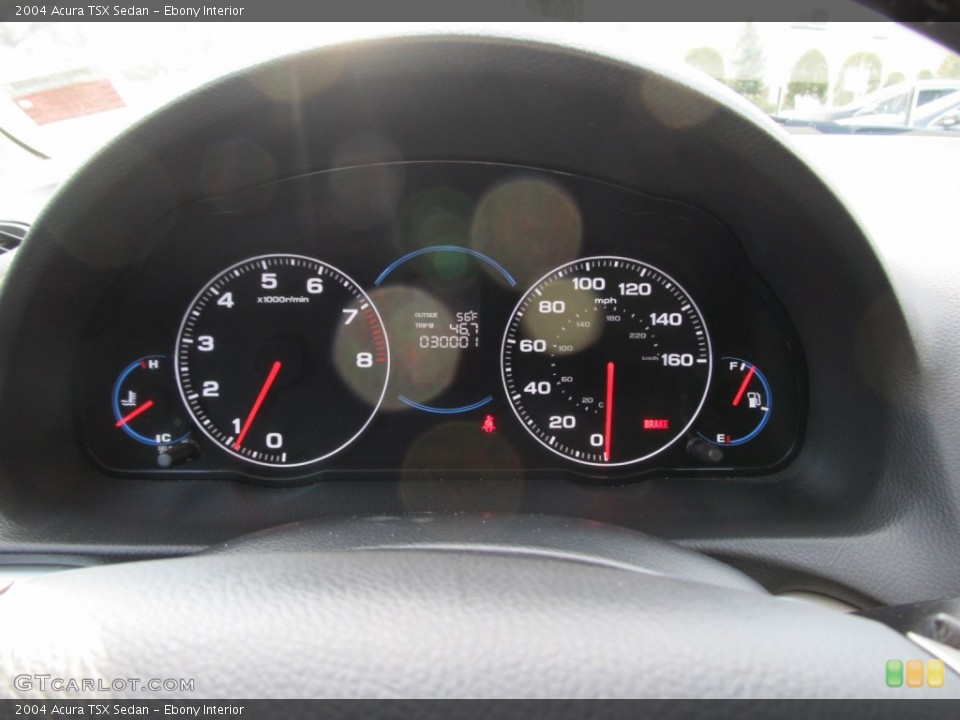 Ebony Interior Gauges for the 2004 Acura TSX Sedan #58973228