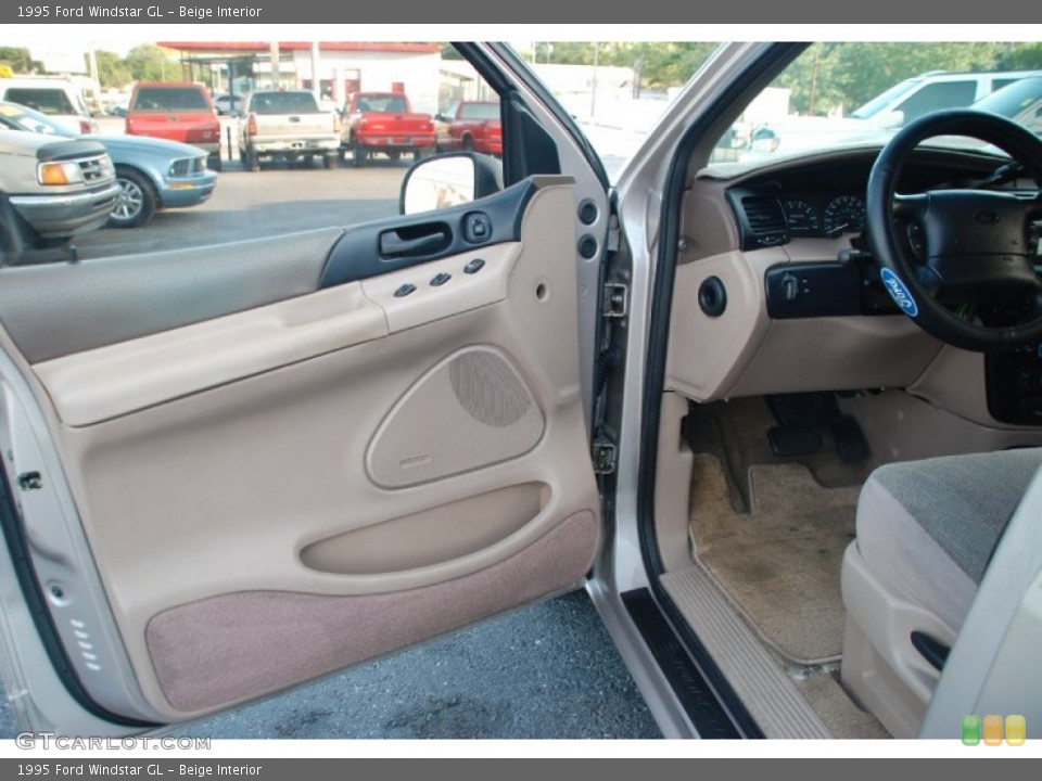 Beige Interior Door Panel for the 1995 Ford Windstar GL #58974652