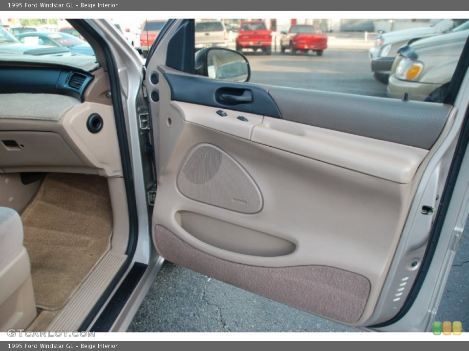 Beige Interior Door Panel for the 1995 Ford Windstar GL #58974661
