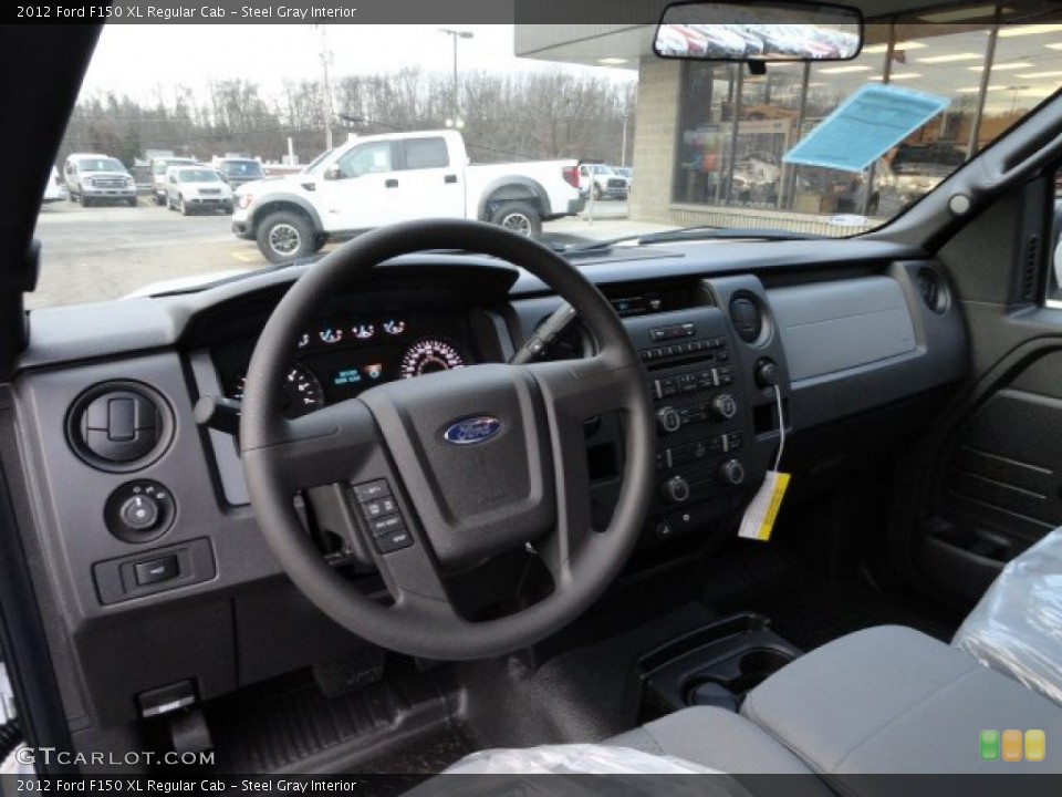 Steel Gray Interior Dashboard for the 2012 Ford F150 XL Regular Cab #58976801