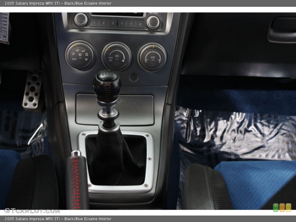 Black/Blue Ecsaine Interior Transmission for the 2005 Subaru Impreza WRX STi #58982202