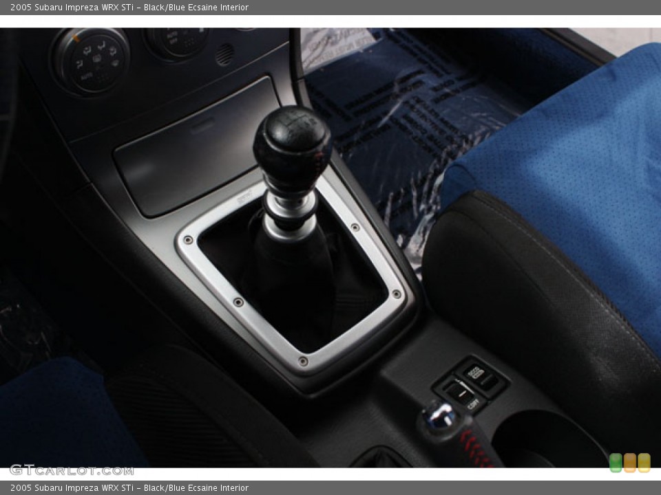 Black/Blue Ecsaine Interior Transmission for the 2005 Subaru Impreza WRX STi #58982212
