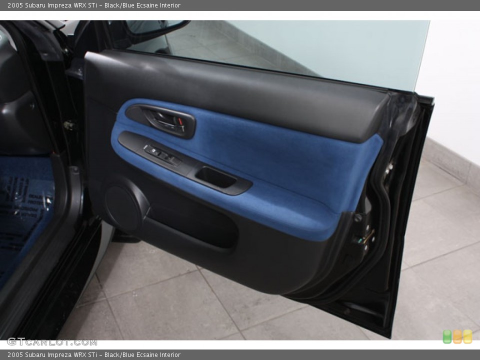 Black/Blue Ecsaine Interior Door Panel for the 2005 Subaru Impreza WRX STi #58982221