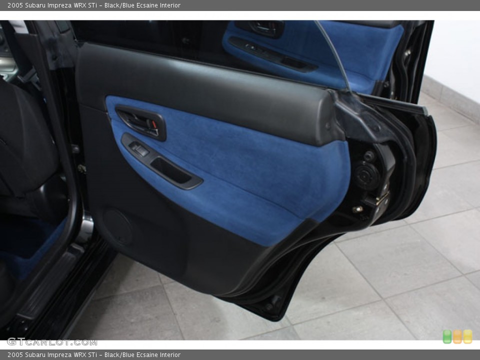 Black/Blue Ecsaine Interior Door Panel for the 2005 Subaru Impreza WRX STi #58982229