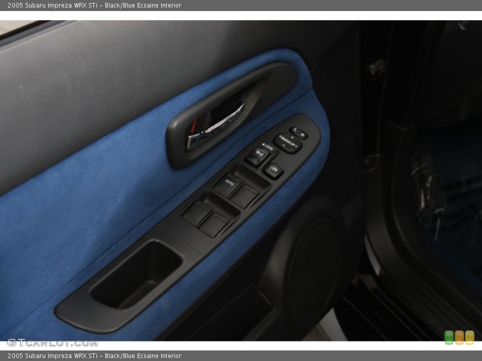Black/Blue Ecsaine Interior Controls for the 2005 Subaru Impreza WRX STi #58982257