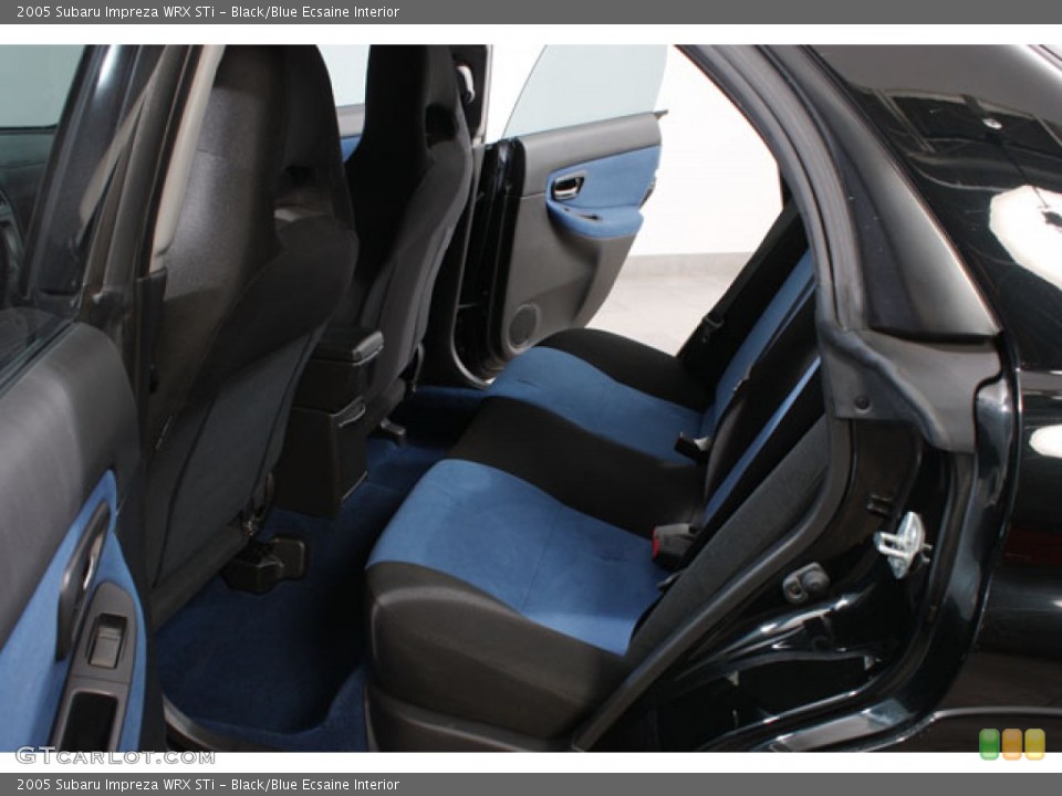 Black/Blue Ecsaine Interior Photo for the 2005 Subaru Impreza WRX STi #58982275