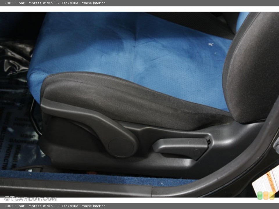 Black/Blue Ecsaine Interior Photo for the 2005 Subaru Impreza WRX STi #58982281