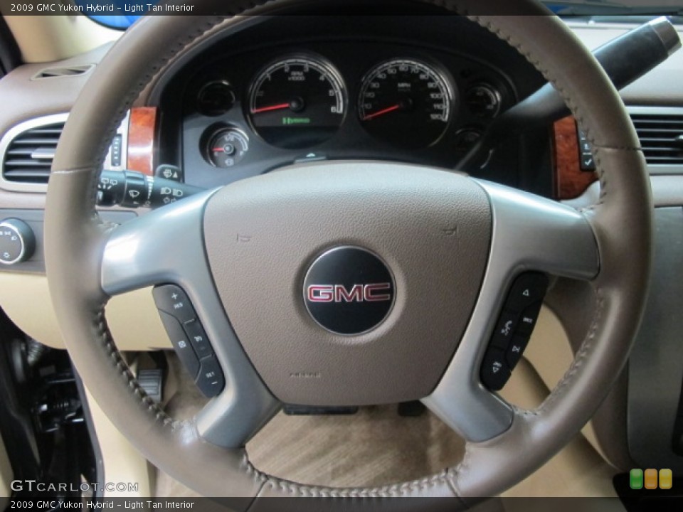 Light Tan Interior Steering Wheel for the 2009 GMC Yukon Hybrid #58982810