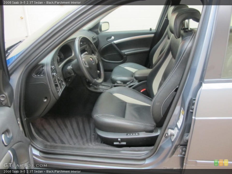 Black/Parchment Interior Photo for the 2008 Saab 9-5 2.3T Sedan #58983666