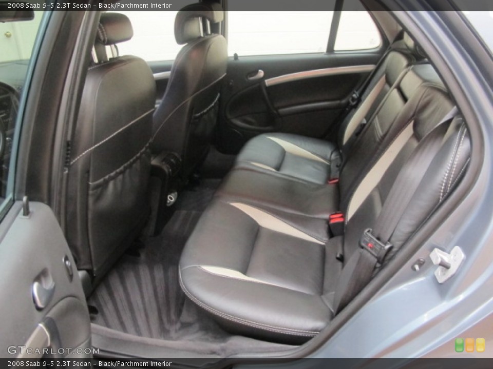 Black/Parchment 2008 Saab 9-5 Interiors