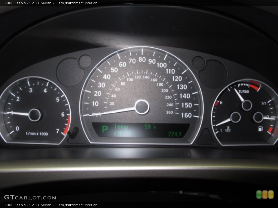 Black/Parchment Interior Gauges for the 2008 Saab 9-5 2.3T Sedan #58983771