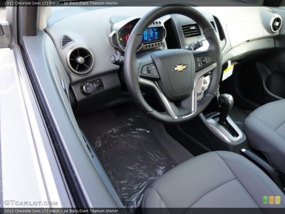 Jet Black/Dark Titanium Interior Photo for the 2012 Chevrolet Sonic LTZ Hatch #58984395