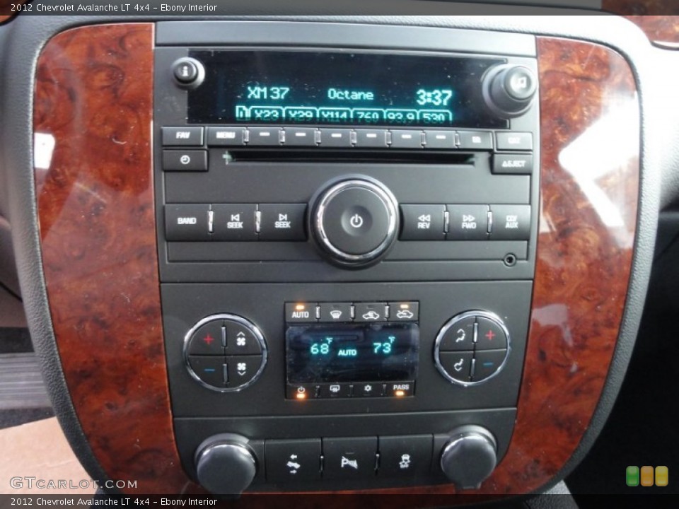 Ebony Interior Controls for the 2012 Chevrolet Avalanche LT 4x4 #58984727