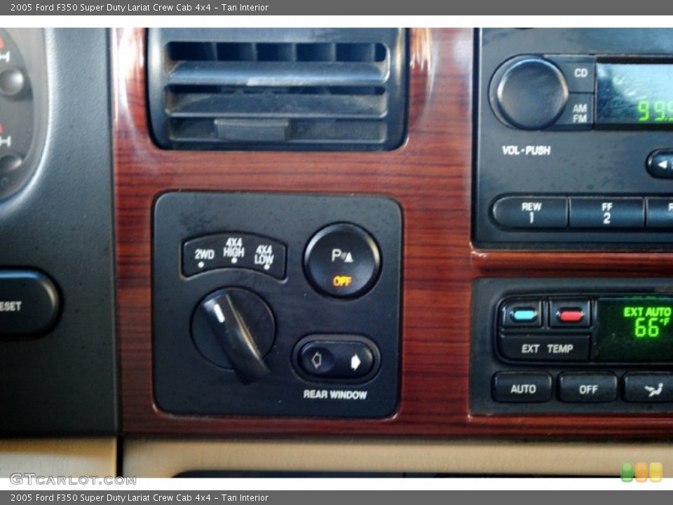 Tan Interior Controls for the 2005 Ford F350 Super Duty Lariat Crew Cab 4x4 #58986465