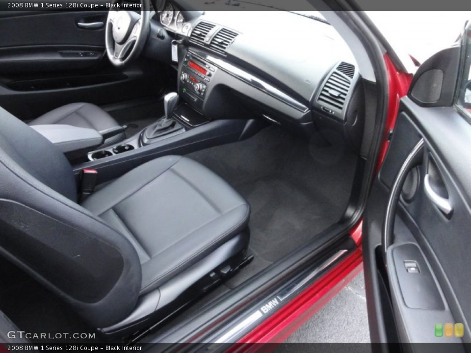 Black Interior Photo for the 2008 BMW 1 Series 128i Coupe #58987612