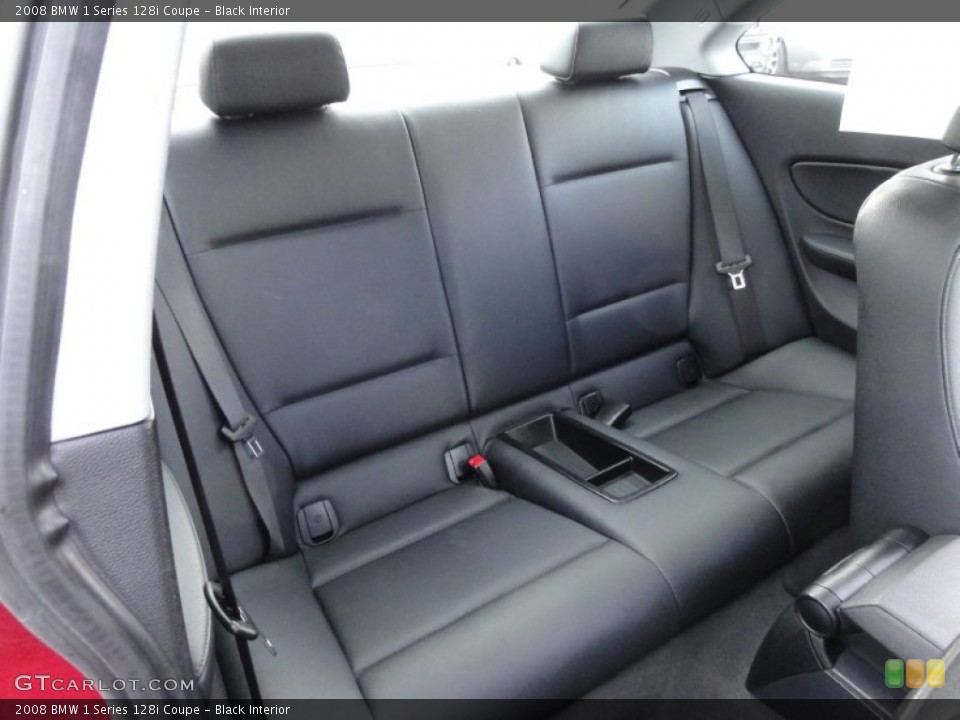 Black Interior Photo for the 2008 BMW 1 Series 128i Coupe #58987654