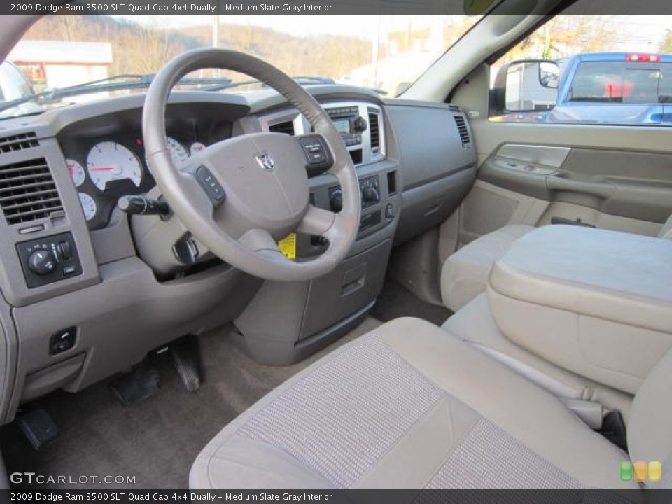 Medium Slate Gray Interior Photo for the 2009 Dodge Ram 3500 SLT Quad Cab 4x4 Dually #58987921