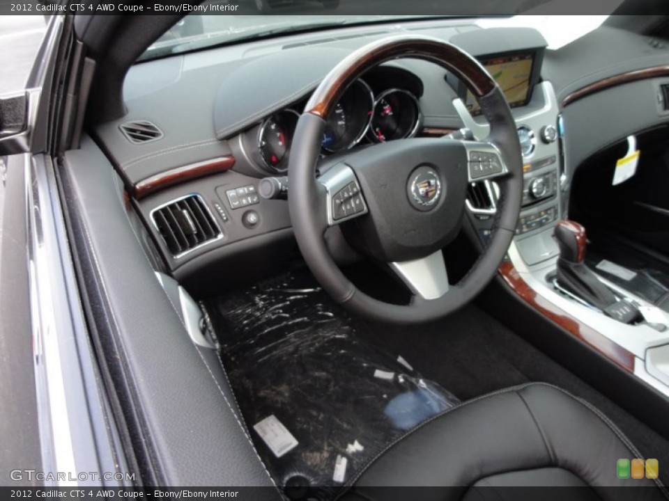 Ebony/Ebony Interior Photo for the 2012 Cadillac CTS 4 AWD Coupe #58987948