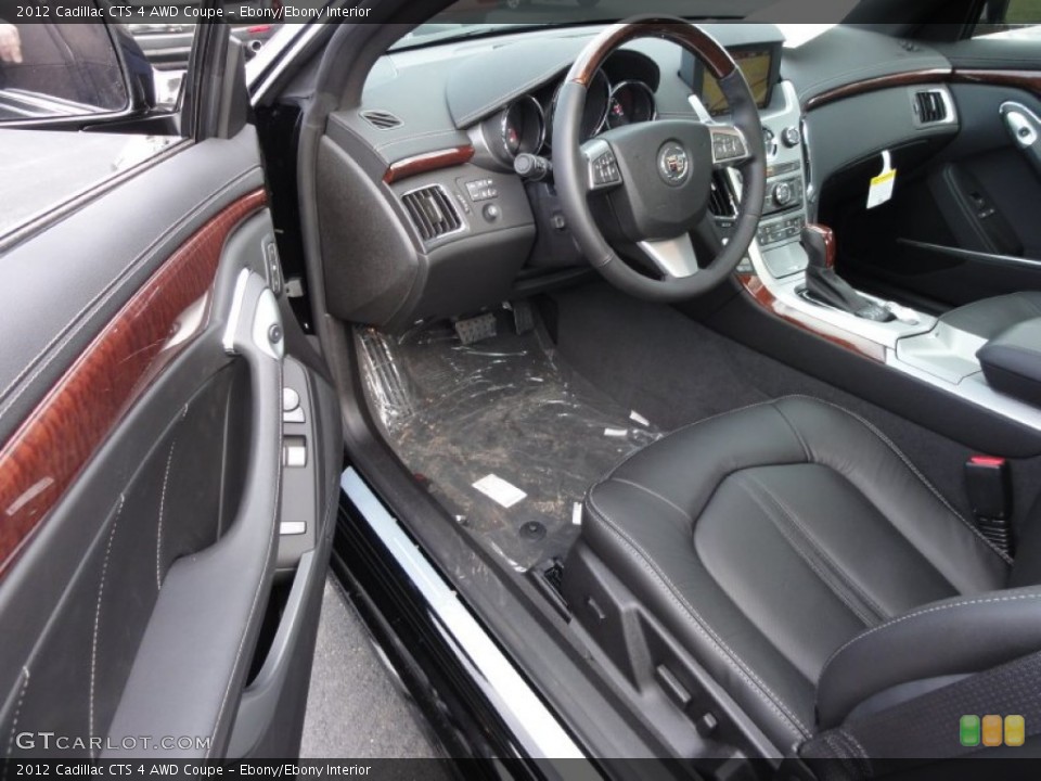 Ebony/Ebony Interior Photo for the 2012 Cadillac CTS 4 AWD Coupe #58987957