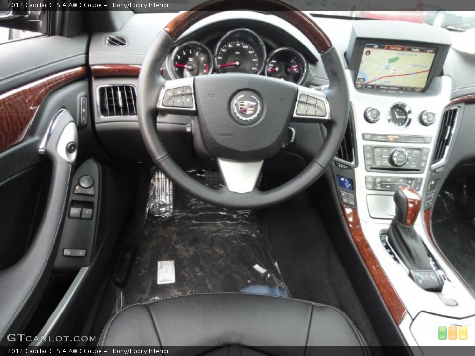 Ebony/Ebony Interior Dashboard for the 2012 Cadillac CTS 4 AWD Coupe #58987991