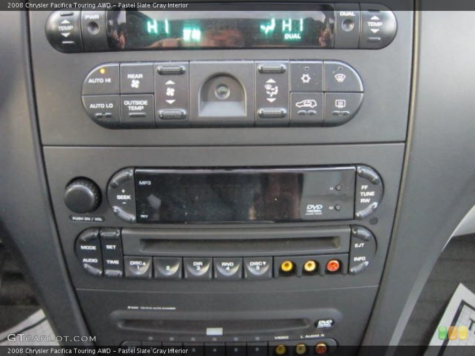 Pastel Slate Gray Interior Controls for the 2008 Chrysler Pacifica Touring AWD #58989304