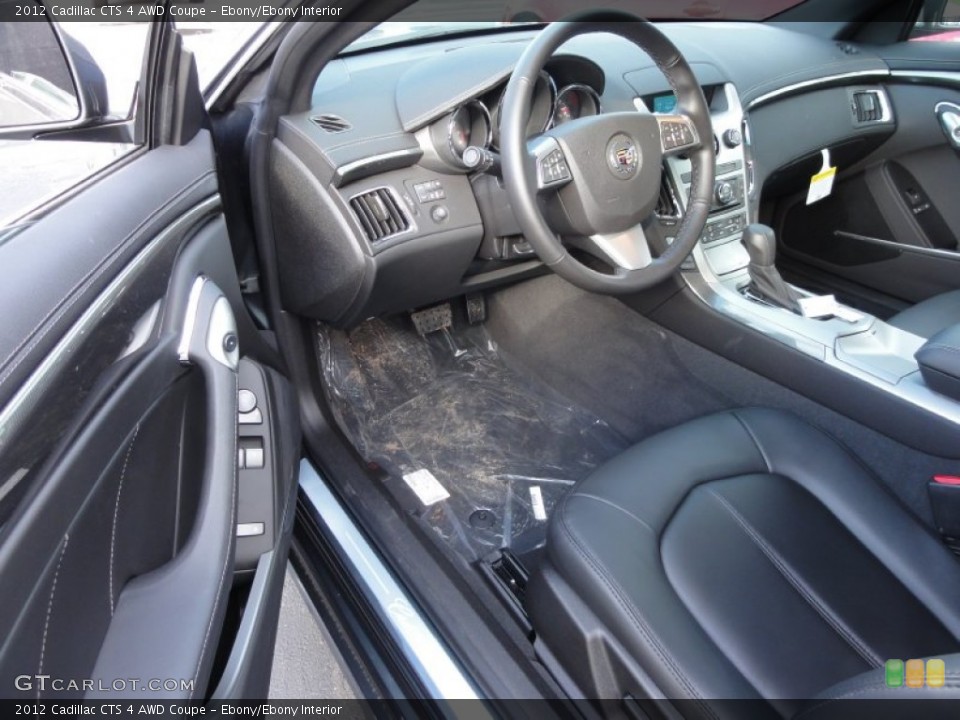 Ebony/Ebony Interior Photo for the 2012 Cadillac CTS 4 AWD Coupe #58989487