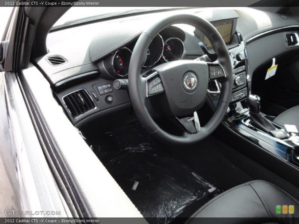 Ebony/Ebony Interior Photo for the 2012 Cadillac CTS -V Coupe #58989595