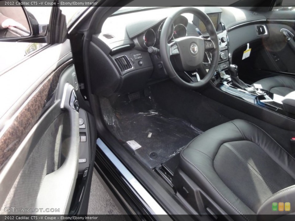 Ebony/Ebony Interior Photo for the 2012 Cadillac CTS -V Coupe #58989601