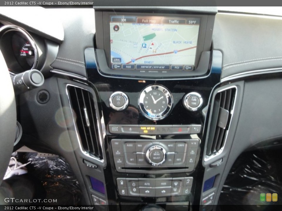 Ebony/Ebony Interior Controls for the 2012 Cadillac CTS -V Coupe #58989661
