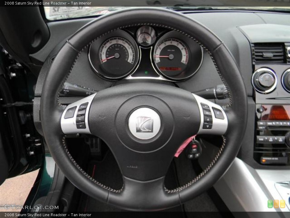 Tan Interior Steering Wheel for the 2008 Saturn Sky Red Line Roadster #58991299