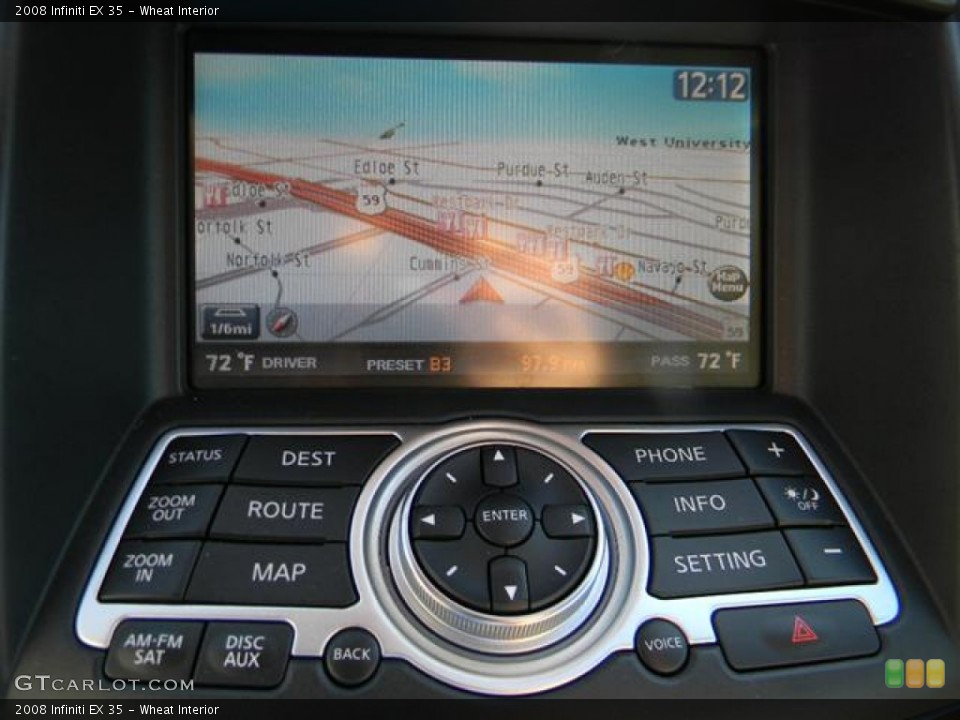 Wheat Interior Navigation for the 2008 Infiniti EX 35 #58991809