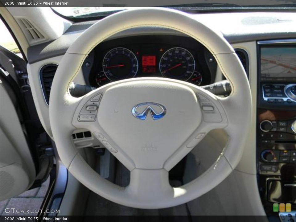 Wheat Interior Steering Wheel for the 2008 Infiniti EX 35 #58991839