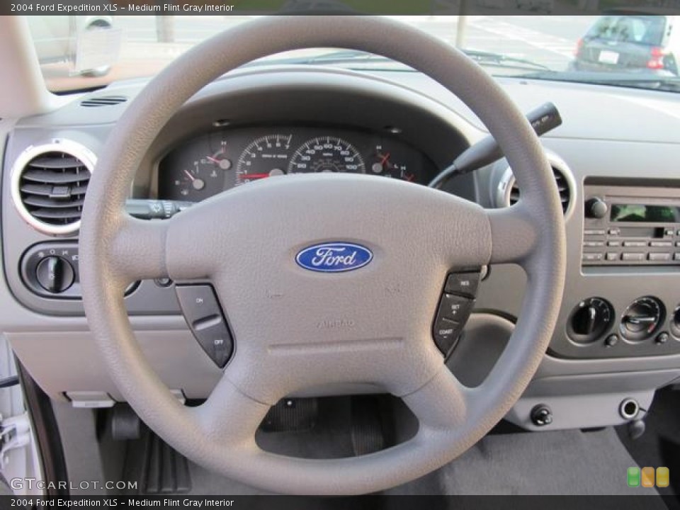 Medium Flint Gray Interior Steering Wheel for the 2004 Ford Expedition XLS #58997308