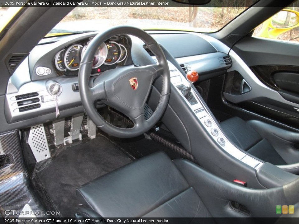 Dark Grey Natural Leather Interior Prime Interior for the 2005 Porsche Carrera GT  #58997587