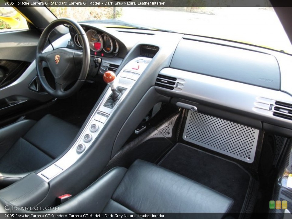 Dark Grey Natural Leather Interior Dashboard for the 2005 Porsche Carrera GT  #58997602