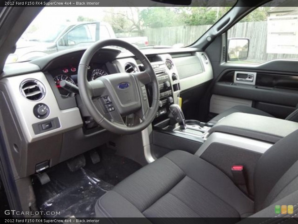Black Interior Photo for the 2012 Ford F150 FX4 SuperCrew 4x4 #58998175