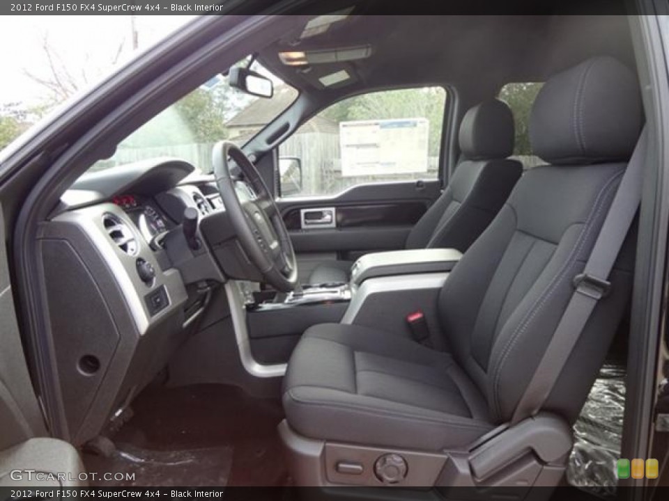 Black Interior Photo for the 2012 Ford F150 FX4 SuperCrew 4x4 #58998178