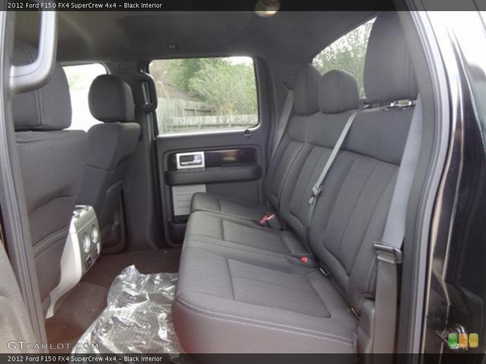 Black Interior Photo for the 2012 Ford F150 FX4 SuperCrew 4x4 #58998181
