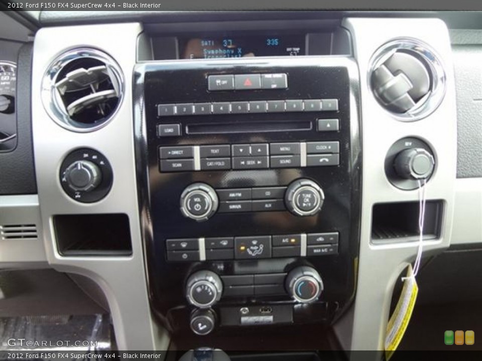 Black Interior Controls for the 2012 Ford F150 FX4 SuperCrew 4x4 #58998187