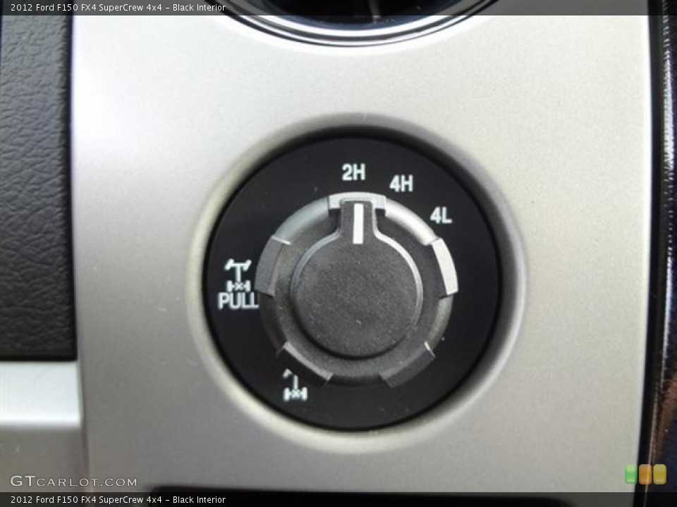 Black Interior Controls for the 2012 Ford F150 FX4 SuperCrew 4x4 #58998196