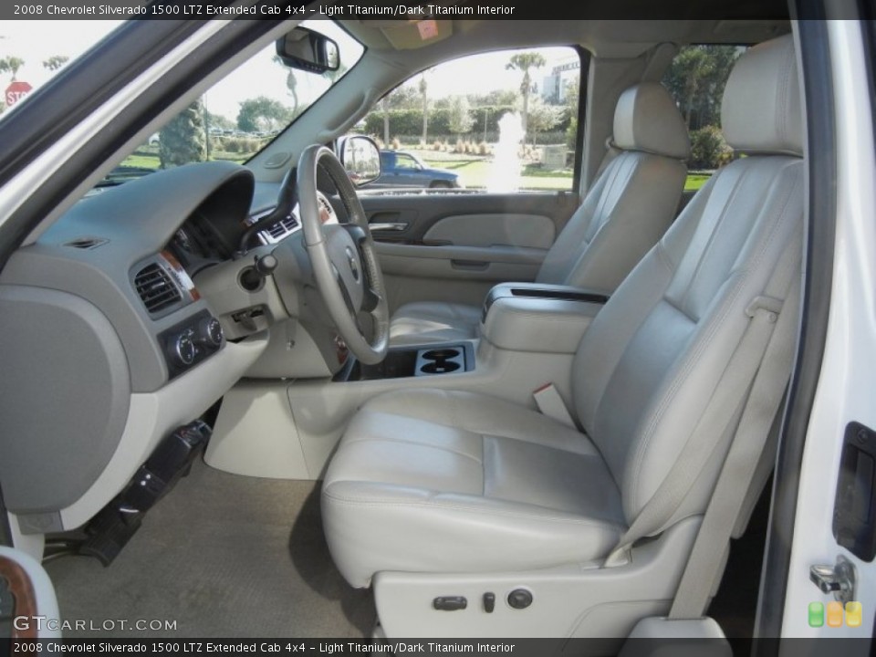 Light Titanium/Dark Titanium Interior Photo for the 2008 Chevrolet Silverado 1500 LTZ Extended Cab 4x4 #59000362