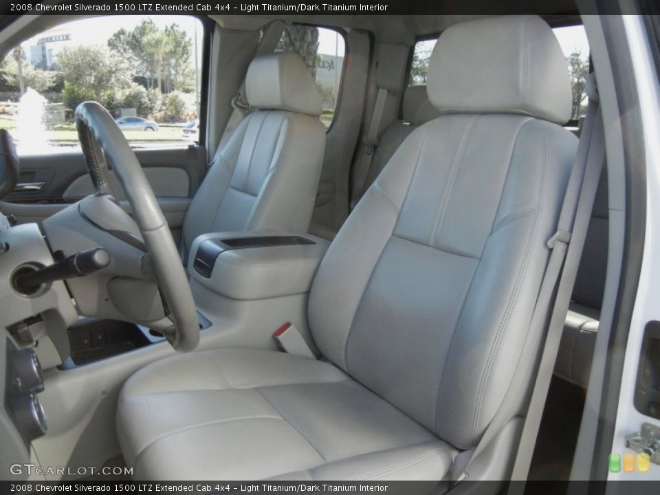 Light Titanium/Dark Titanium Interior Photo for the 2008 Chevrolet Silverado 1500 LTZ Extended Cab 4x4 #59000365